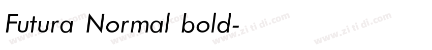 Futura Normal bold字体转换